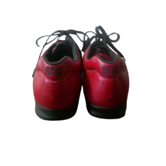 SAS Tripad Comfort Cherry Red Leather Free Time Womens Walking Shoes Size 10N - Picture 7 of 8